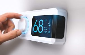 A programmable thermostat