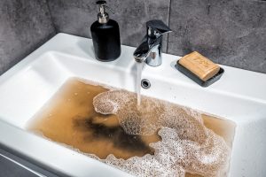 clogged drain
