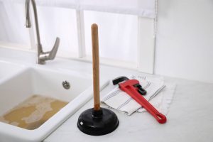 handle clogged drain